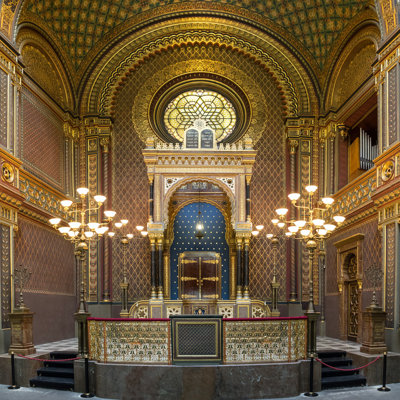 Synagogue espagnole à Prague par Mauro Matacchione - photographie sur toile tendue