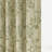 TWOPAGES Unlined Floral Curtain Printed Faux Linen Pinch Pleat Curtain-118032933-124071139