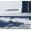 Tapis abstrait bleu marine