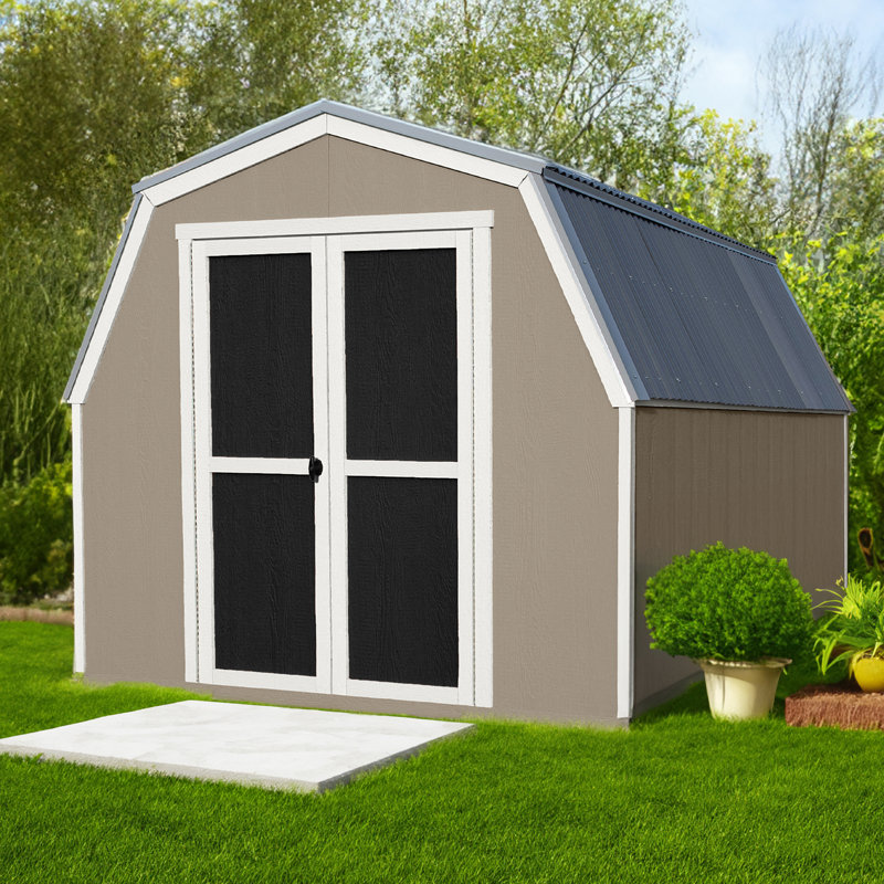 Andover 8 ft. W x 12 ft. D Wood Storage Shed, No