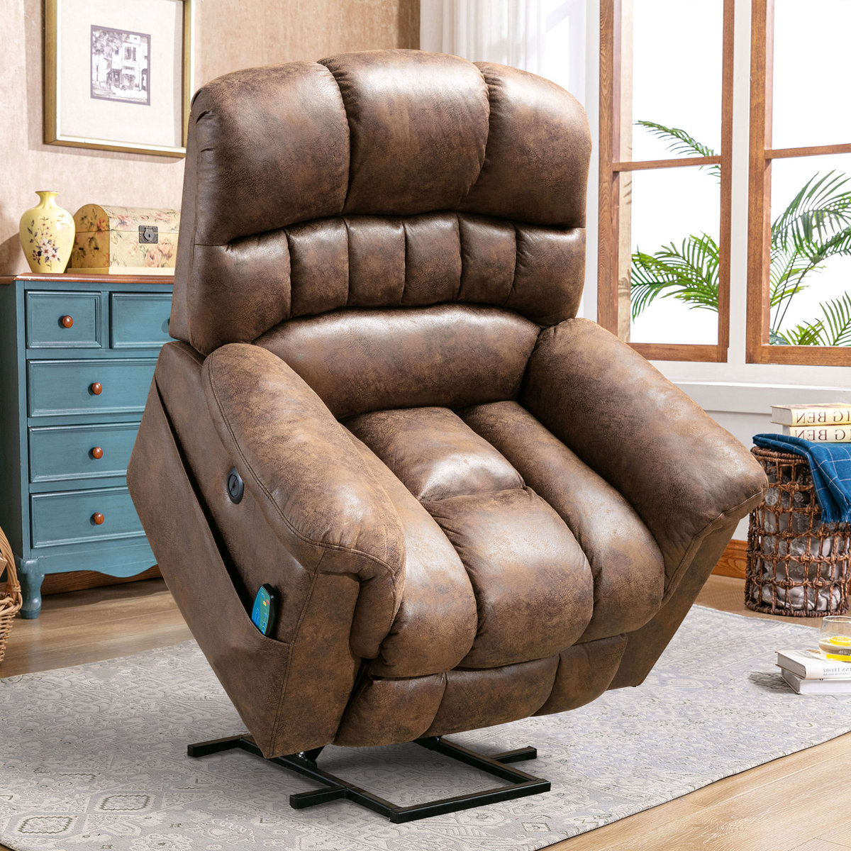 Latitude Run 41.3” Wide Extra Large Power Lift Recliner Chair 0.00