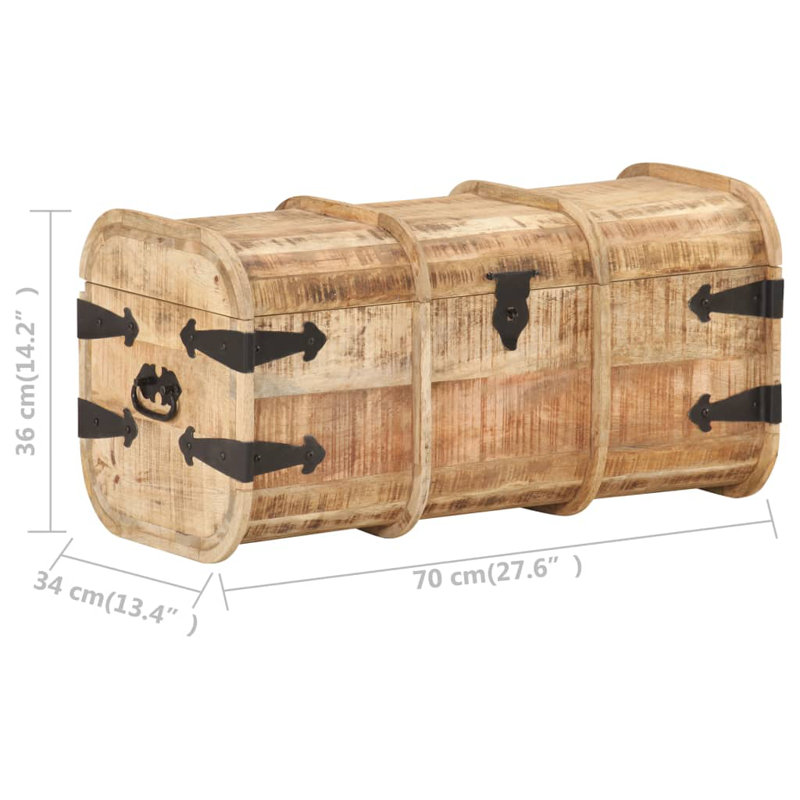 Commodes de rangement 2 pièces en bois de manguier massif