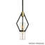 Luminaire suspendu géométrique à 1 lumière Raef-28222735-127115090