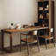 Bureau rectangulaire en bois massif brun-118041487-118041489