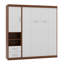 Lit escamotable double pleine grandeur avec armoire