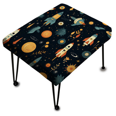 Outer Space Adventures For Kids Bed - Repose-pieds rectangulaire pour chambre d'enfant