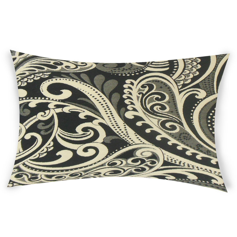  Housse de coussin rectangulaire et insert, Blanc, 12 po x 18 po