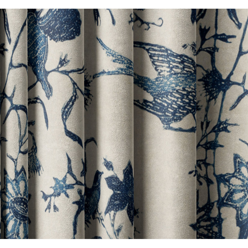 Kasturi Velvet Blackout Curtain Panel Pair, 148cm Width x 200cm Drop