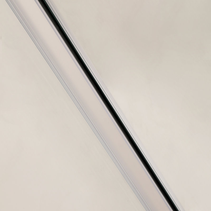56"-60"W x 72" H Door Opening Frameless Shower Door, Nickel, 72" H x 60" W