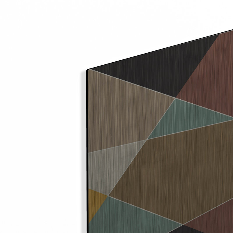 Art mural en métal «Abstract Geometric 8» par Gary Williams, Corrigan Studio®, H 16 po x l 12 po