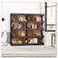 Tablette de rangement en S 71,26 "à 4 niveaux pour salon, bureau, chambre à coucher