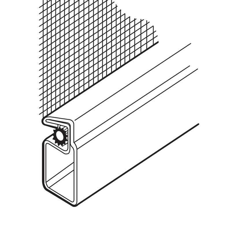 Window Screen Frame Kit  5/16 X 3/4 X 36 - Replace Missing Or Damaged Window Screen Frames - Construct 36 X 36 Or Smaller Screen  Includes Aluminum Frame And Vinyl Spline With Plastic Corners  White (1 Kit)
