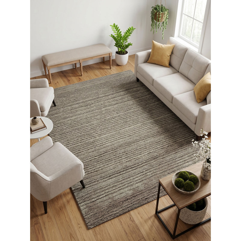 Nayash Collection Hand Tufted Area Rug, Fendi, Rectangle 10 X 14 (FT)