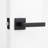 Allen Matte Black Combined Bed/Bath & Hall/Closet Modern Door Handle (Privacy/Passage)-71089297-71089300-71089302