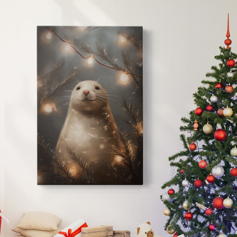 Art des Fêtes de Noël - Toile tendue avec châssis - Série 2-CXLVI, H 48 po x l 32 po