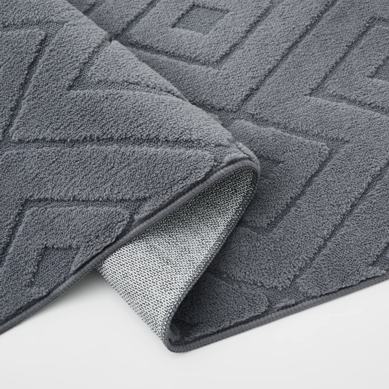 Luxury High Low Square Area Rug for Hallway Bedroom Children Room, Grey, Rectangle 200 x 290 cm