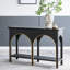 Console en bois avec accents dorés