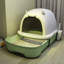 Little Devil Odor-Proof Fully Enclosed Extra-Large Folding Cat Litter Box-1086267258
