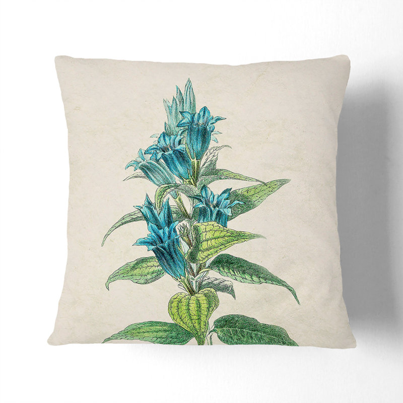 Floral Square Throw Cushion, 55cm H x 55cm W x 20cm D