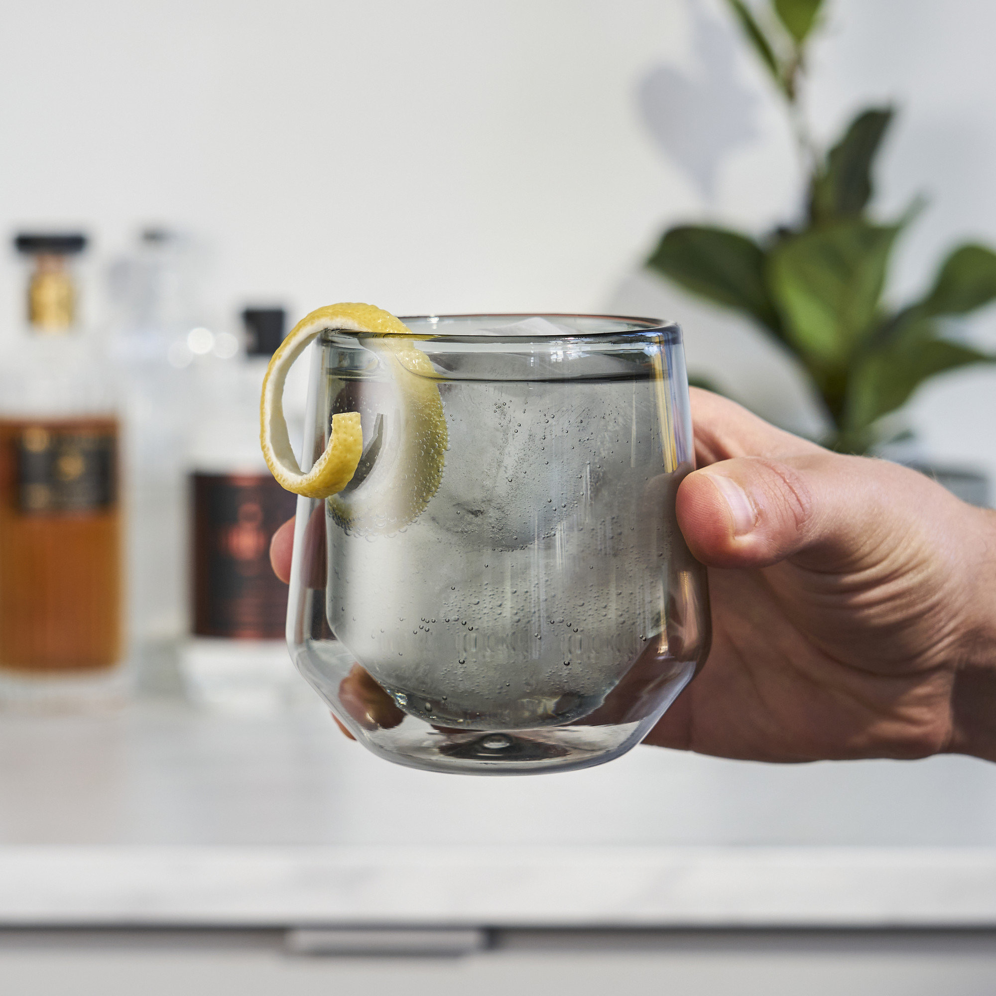 Aurora Double-Walled Tumblers, Gray