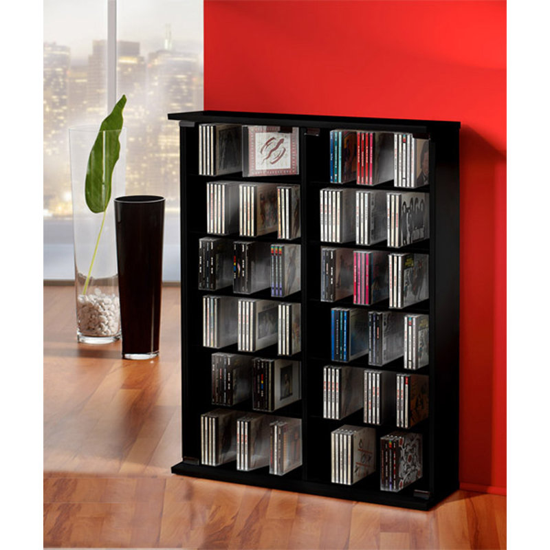 91.5cm H Media Cabinet, Black