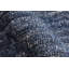 Tapis bleu nuit en coton / laine Daouda-674336613