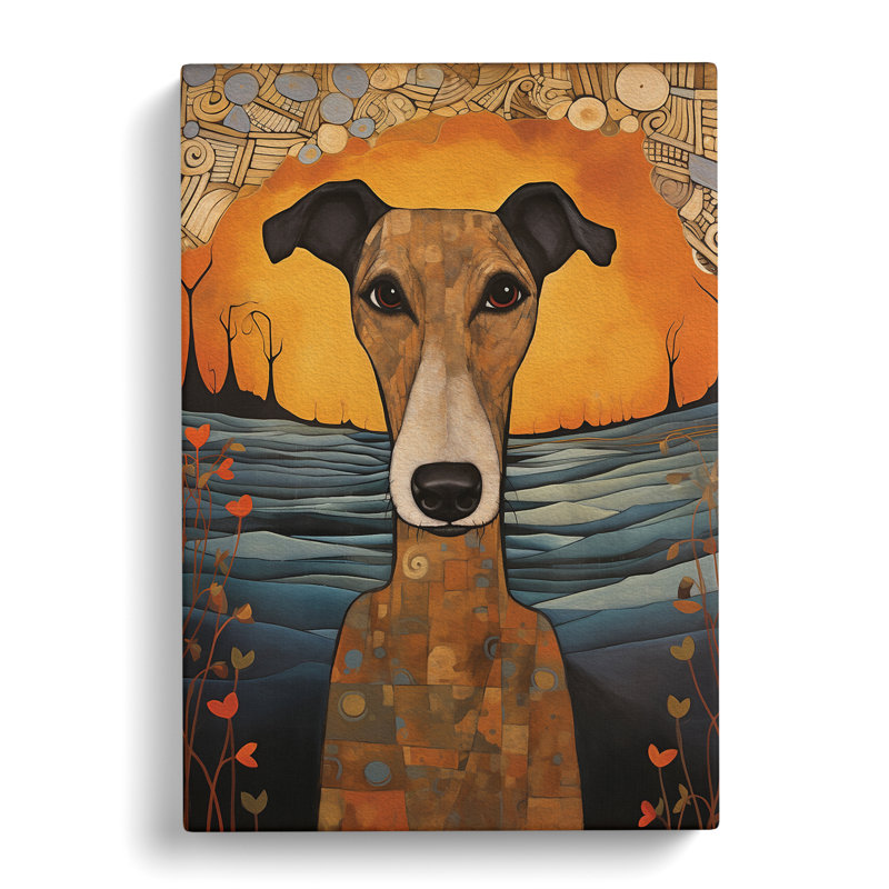 Greyhound Symbolism No.2 - Print, 50cm H x 35cm W x 3cm D
