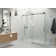Nova 72 in. x 30 in. x 78 in. 90-degree Fully Frameless Sliding Glass Shower Enclosure