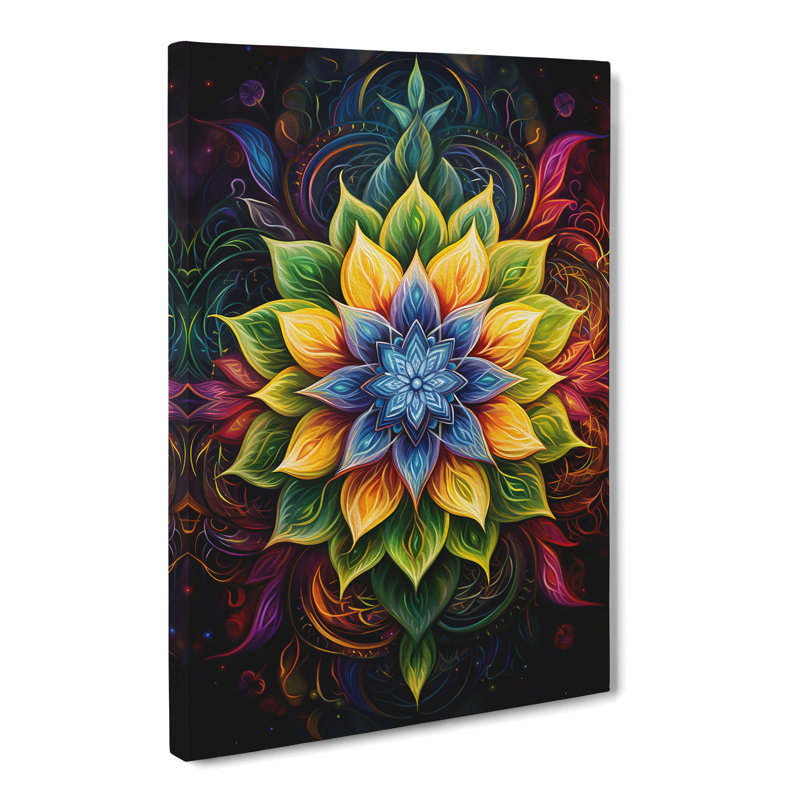 Mandala Symbolism - Wrapped Canvas, 60cm H x 40cm W x 3cm D