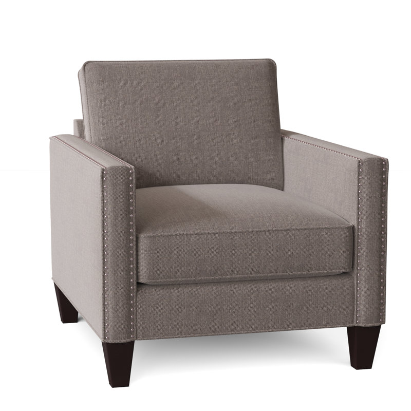 Fauteuil de 34 po de large Ellerkamp, Gravel Macarena