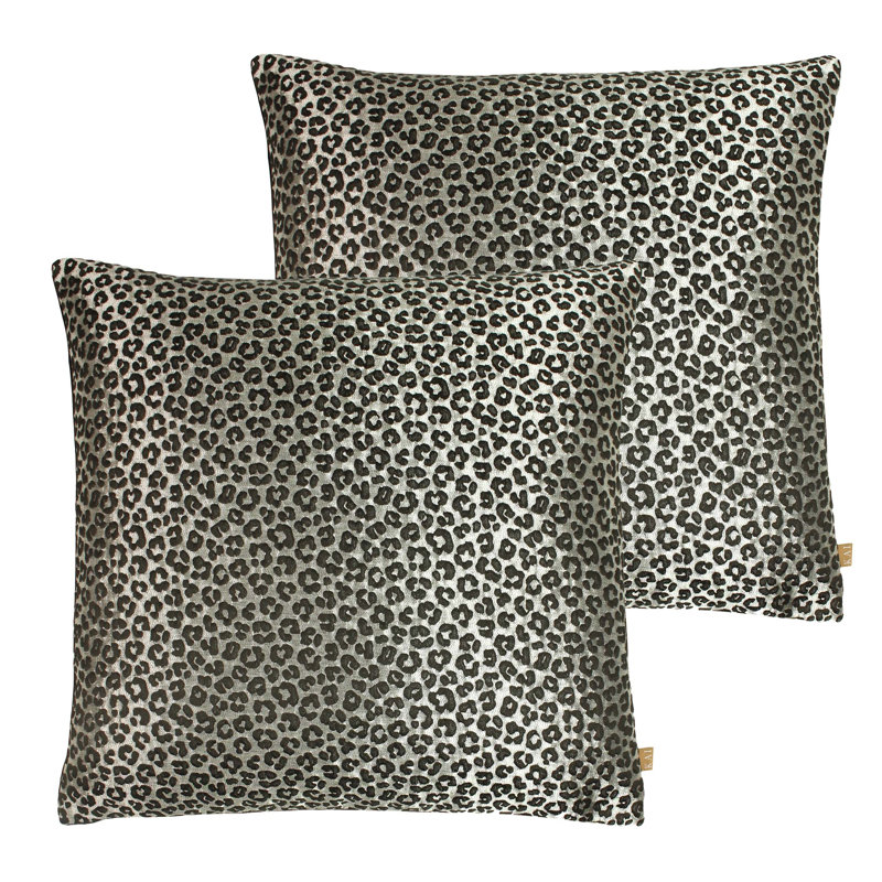 Animal Print Rectangular Cushion, Clay, 50cm H x 50cm W x 20cm D