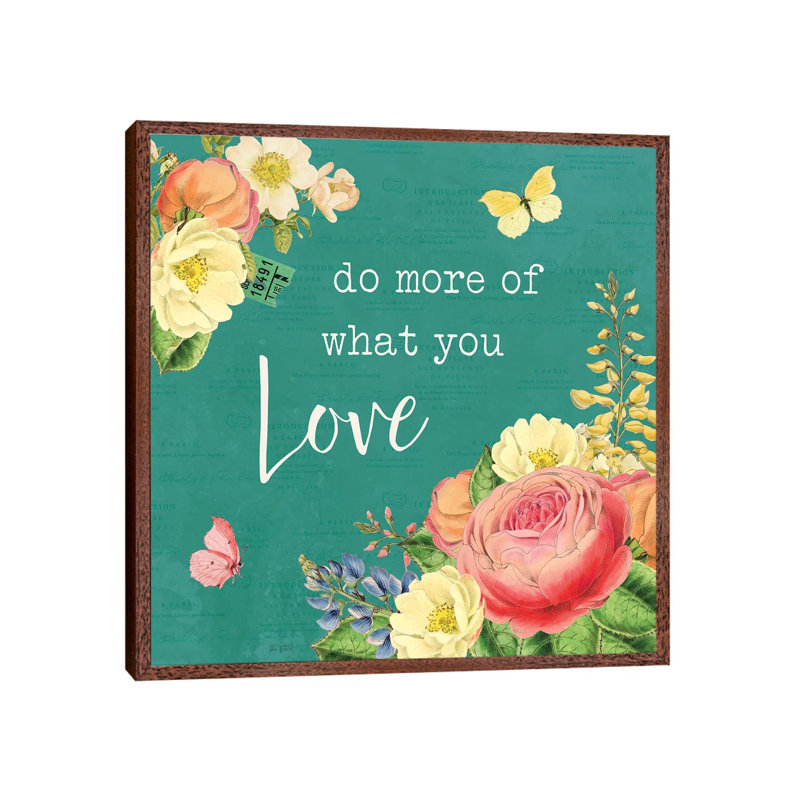 Garden District III 1 Piece Wall Art on Canvas, 93.98cm H x 93.98cm W x 3.81cm D, Classic Brown Wood Framed