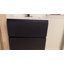 Meuble-lavabo suspendu noir de 61 cm (24 po) avec lavabo en céramique, meuble-lavabo mural moderne cannelé avec 2 tiroirs à fermeture douce pour salle d'eau-1097982365-1097982367