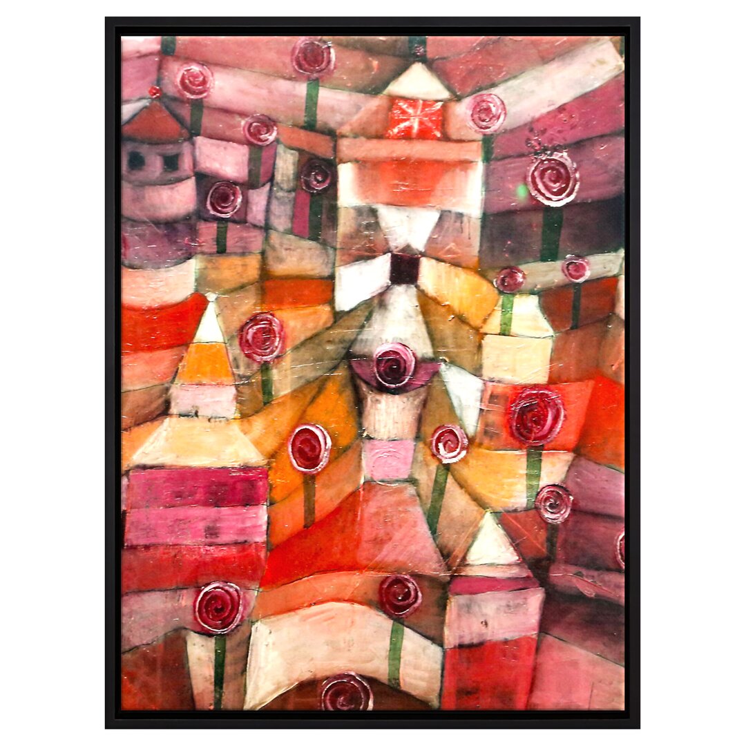 Gerahmtes Leinwandbild "Rose Garden" von Paul Klee