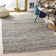 Parkman Hand Woven Jute/Denim/Cotton Rug in Natural/Blue