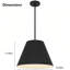 Luminaire suspendu à DEL noir de 16 pouces de diamètre-465254242-465254253