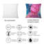 Mauve et rose, art abstrait fluide de luxe - coussin décoratif imprimé moderne-1310490148