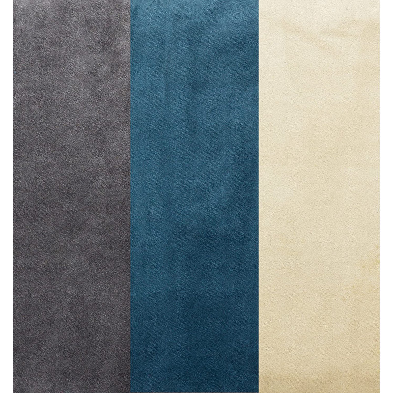 Patchwork Square Throw Cushion, Gold/Blue/Grey