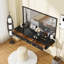 Tablette flottante avec tiroir, coiffeuse murale polyvalente, bureau, table flottante