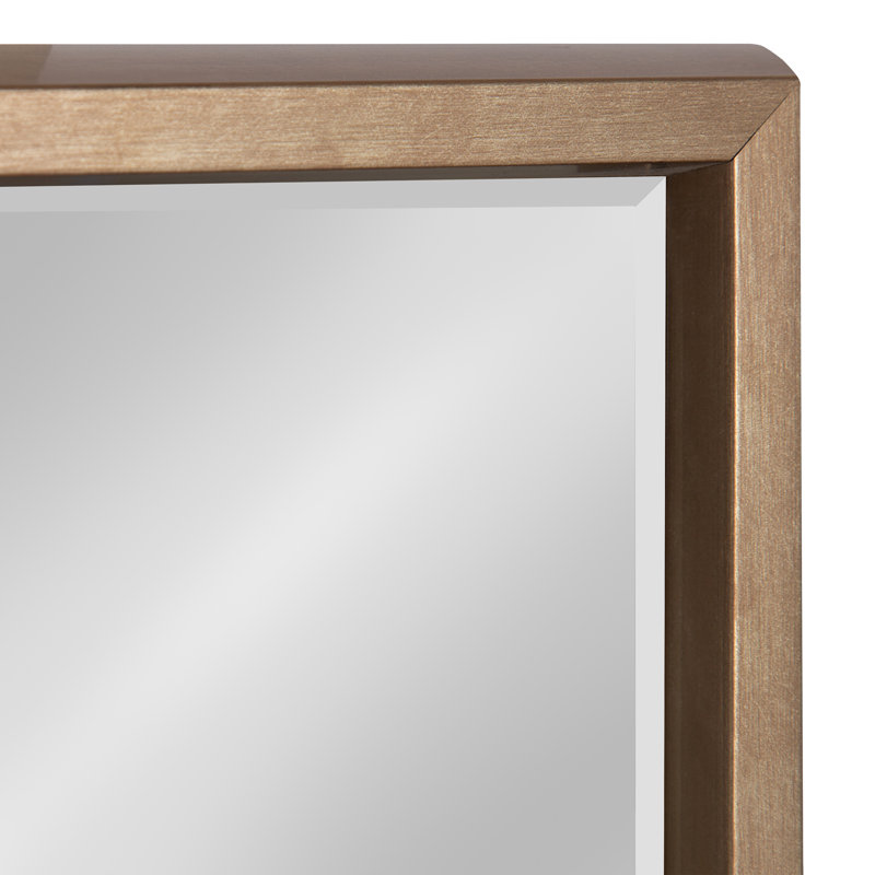 Miroir biseauté Gere, H 21,25 po x l 21,50 po, Or véritable