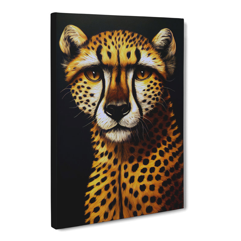Cheetah Avant Garde - Wrapped Canvas, 60cm H x 40cm W x 3cm D