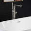 Robinet de baignoire autoportant monocommande à fixation au sol avec douche à main-50320431