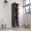 Armoire de salle de bain haute en lin Urano avec quatre tablettes extérieures ouvertes-1683807604