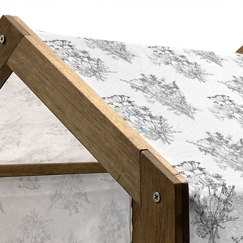 Niche pour chien en bois, H 25,59 po x l 29,53 po x P 21,65 po