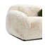 Canapé moelleux de 66 po avec coussin - coussin 2 places rembourré au design minimaliste arrondi, confort moelleux semblable au nuage, rembourrage de soutien pour le salon, la chambre à coucher et la lecture-1405729484-1405729482-1405729485