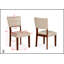 Ensemble de salle à manger 5 pièces de style Mid-Century moderne avec table rectangulaire, finition en bois chaleureux et chaises rembourrées-379064194