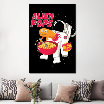 Alien Pops by Michael Buxton - Wrapped Canvas Print