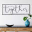Décoration murale fabriquée à la main «And So Together Together It's A Life qu'ils ont adoré»