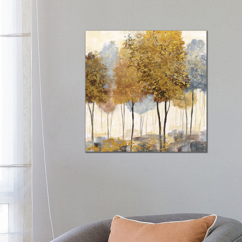 Metallic Forest II by Nan - Wrapped Canvas Print, Wrapped Canvas, 45.72 cm H x 45.72 cm W x 3.175 cm D