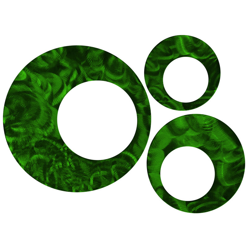 Ensemble de cercles contemporains, Vert bonbon